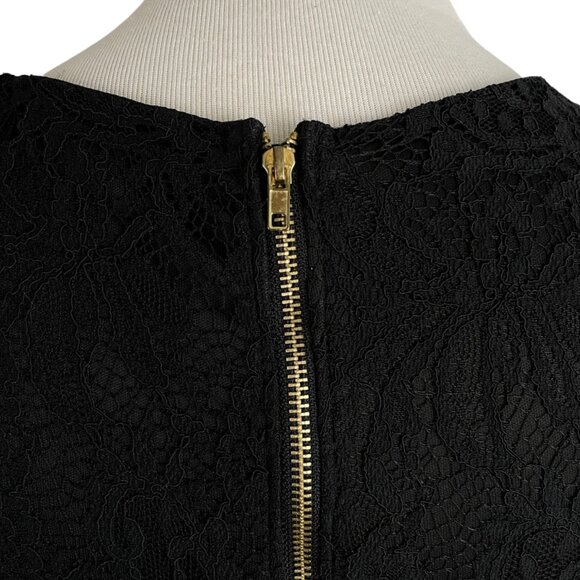 MI AMI Dress Size Small Black Lace Sleeveless Fit Flare Short Casual Party NWOT - Picture 4 of 6